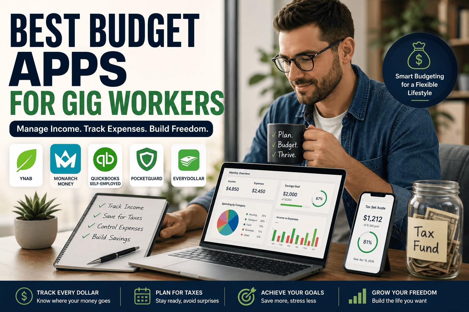 Do freelancers pay taxes monthly or yearly explained with calendar and tax planning concept